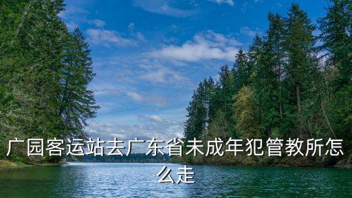 廣園客運站去廣東省未成年犯管教所怎么走