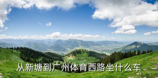 從新塘到廣州體育西路坐什么車