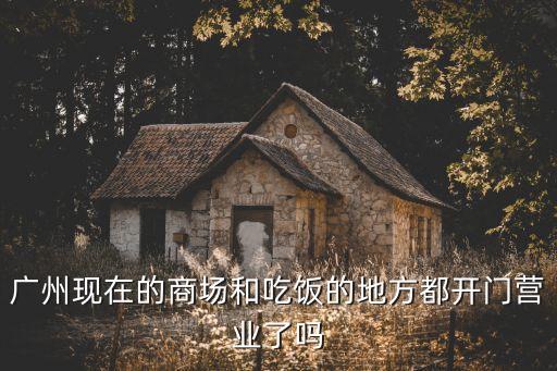 廣州還能買東西嗎，大年初四廣州各大步行街商城都營業了嗎我想出去購物