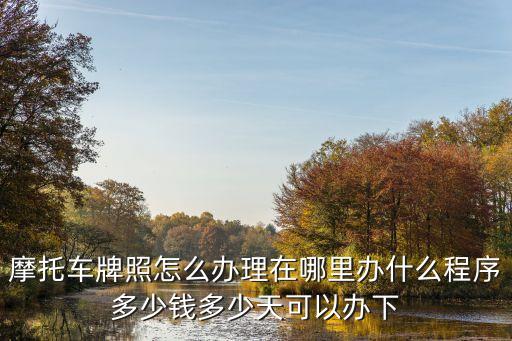 廣州上摩托車牌照在哪里，在廣州去那里買新摩托車可上牌嗎