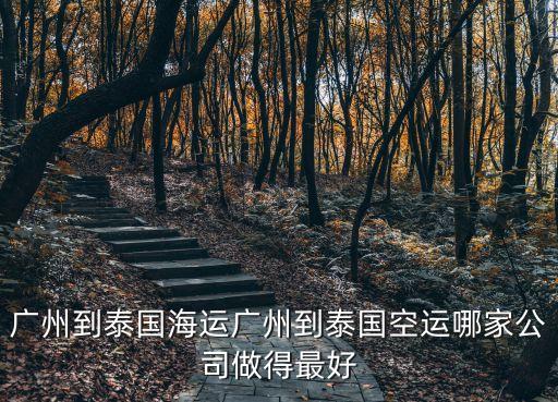 廣州到泰國的空運，衣服在廣州怎么貨運去泰國