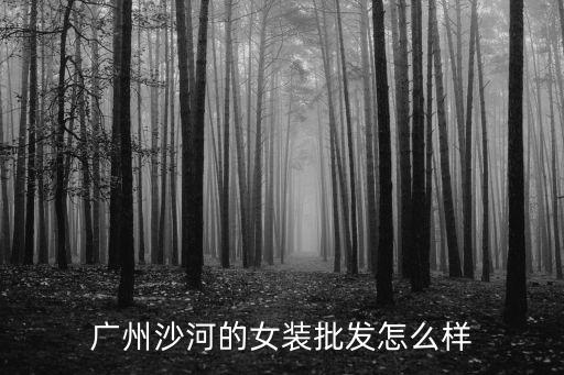 廣州沙河批發市場質量，廣州沙河服裝批發拿貨質量怎么樣