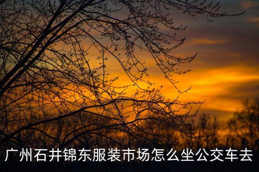 廣州石井錦東服裝市場(chǎng)怎么坐公交車去