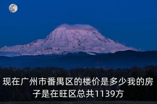 現(xiàn)在廣州市番禺區(qū)的樓價(jià)是多少我的房子是在旺區(qū)總共1139方