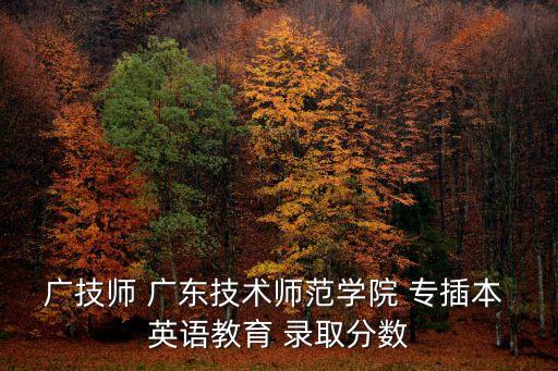 廣州技師學院入學分數，380分能不能讀廣州技術師范學院