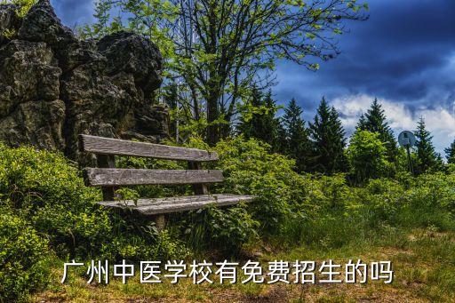 廣州有免學費學醫的嗎，廣州中醫學校有免費招生的嗎