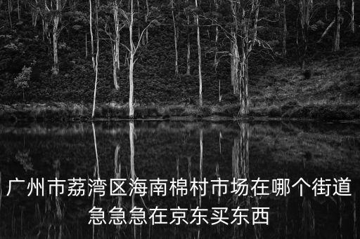 廣州市荔灣區(qū)海南棉村市場在哪個(gè)街道急急急在京東買東西