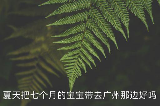 暑假能帶孩子去廣州嗎，你好我想問一下我老公在廣東暑假想帶孩子過去廣東那邊我