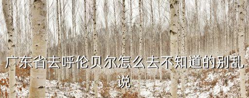 廣州直飛呼倫貝爾兩個月，廣州到內蒙古呼倫貝爾需要多長時間