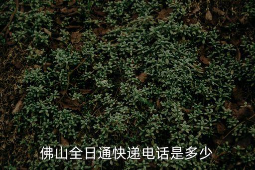 廣州佛山快遞電話，佛山全日通快遞電話是多少