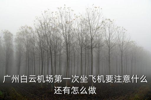 廣州白云機場第一次坐飛機要注意什么還有怎么做