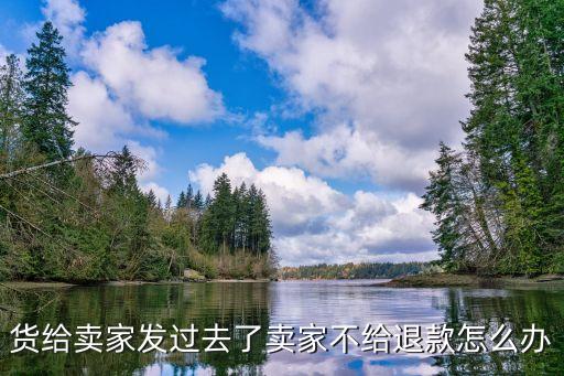 貨給賣家發過去了賣家不給退款怎么辦