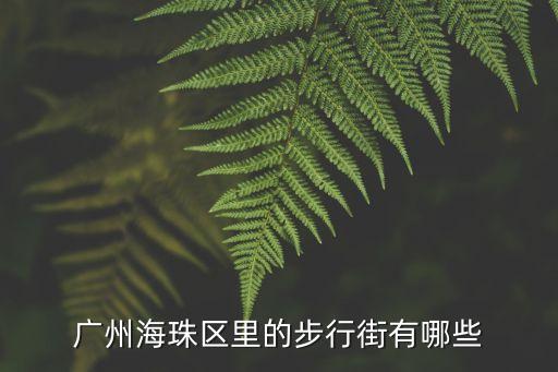 廣州海珠區暫時不能進的小區，廣州海珠區里的步行街有哪些