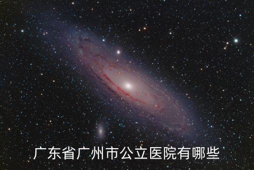 廣東省廣州市公立醫(yī)院有哪些