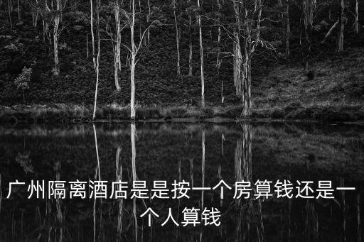 廣州廣船鶴園小區集體隔離酒店，廣州隔離酒店是是按一個房算錢還是一個人算錢