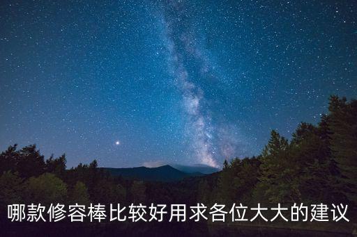 哪款修容棒比較好用求各位大大的建議
