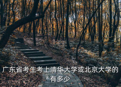 廣州的清華北大有多少，廣東省考生考上清華大學(xué)或北京大學(xué)的有多少