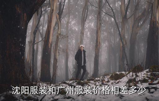 沈陽服裝和廣州服裝價(jià)格相差多少