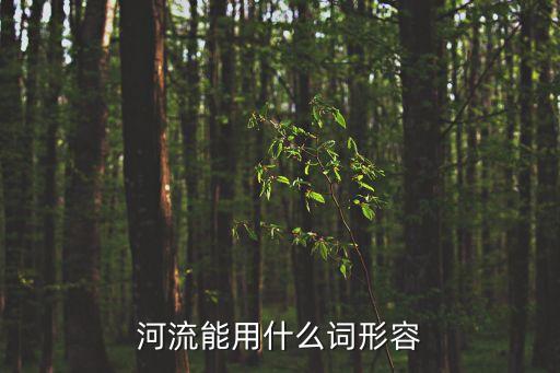 河流能用什么詞形容
