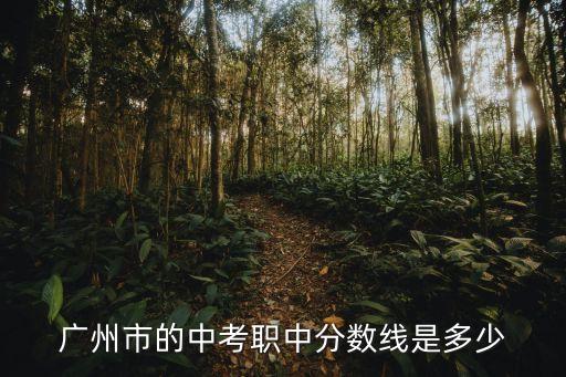 廣州中職省重點錄取分數，廣州重點中專分數線是多少