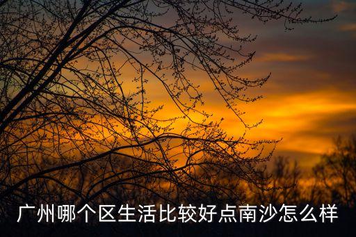 廣州沙埔哪個(gè)區(qū)好，廣州哪個(gè)區(qū)生活比較好點(diǎn)南沙怎么樣