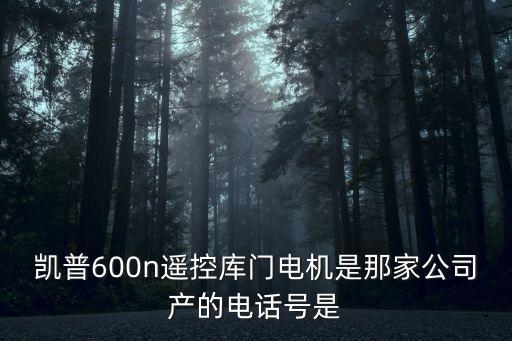 凱普600n遙控庫門電機(jī)是那家公司產(chǎn)的電話號是