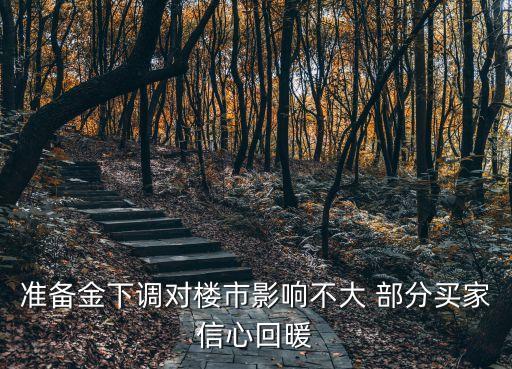 準備金下調對樓市影響不大 部分買家信心回暖