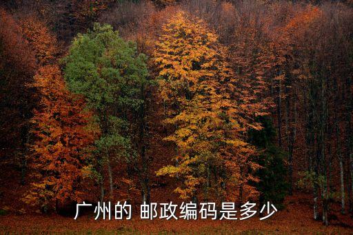 廣州封閉點幾米內編碼，廣州的 郵政編碼是多少