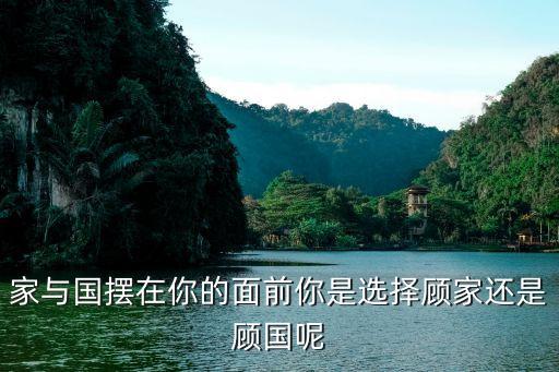 家與國擺在你的面前你是選擇顧家還是顧國呢