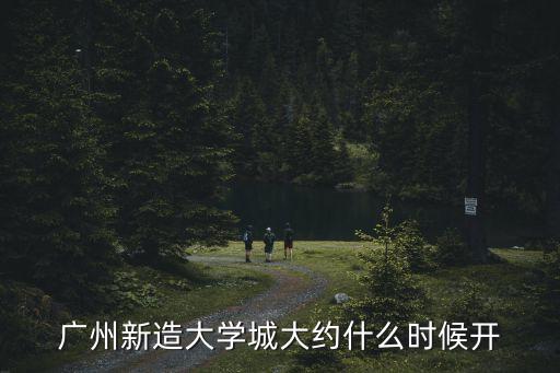 廣州新造大學城大約什么時候開