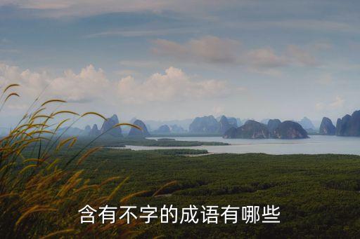 含有不字的成語有哪些