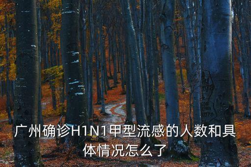廣州確診H1N1甲型流感的人數(shù)和具體情況怎么了