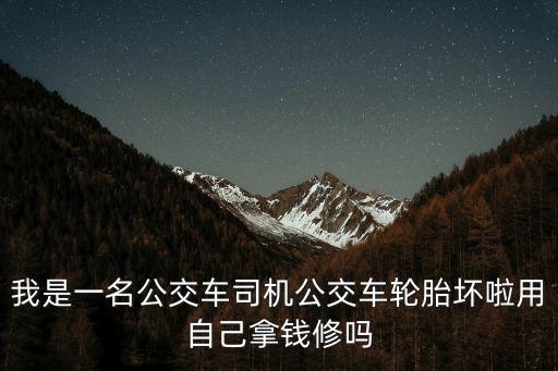 我是一名公交車司機(jī)公交車輪胎壞啦用自己拿錢修嗎