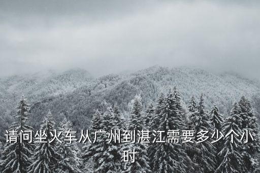 請問坐火車從廣州到湛江需要多少個小時