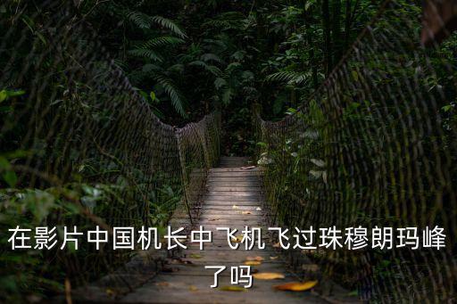 在影片中國機長中飛機飛過珠穆朗瑪峰了嗎