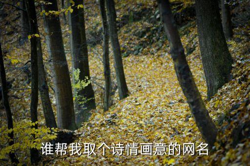 詩情畫意的網名，有詩意的網名