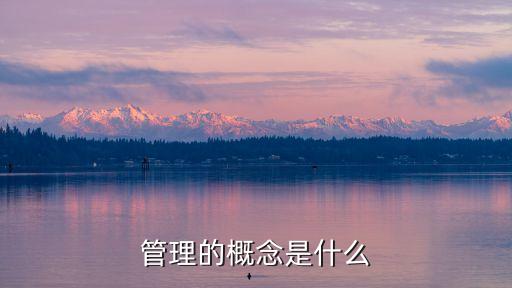 管理的概念是什么