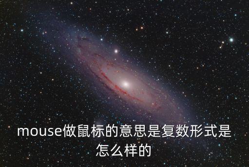 鼠標的英文，鼠標用英語怎么說