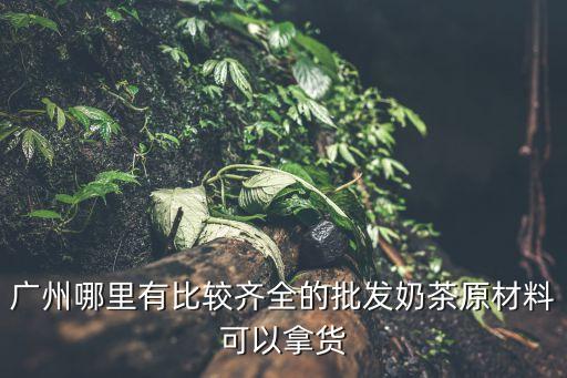 廣州哪里有比較齊全的批發奶茶原材料可以拿貨