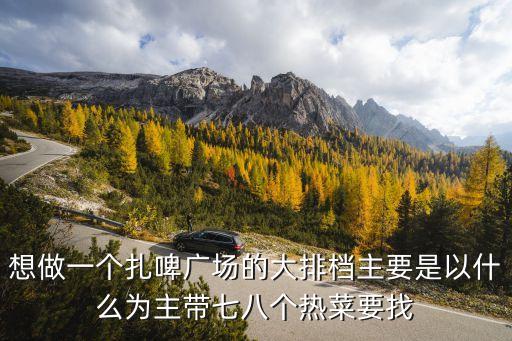 想做一個扎啤廣場的大排檔主要是以什么為主帶七八個熱菜要找