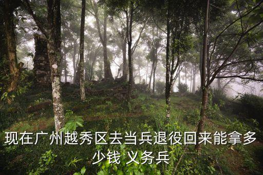 廣州當完兵有多少錢，現在廣州越秀區去當兵退役回來能拿多少錢 義務兵