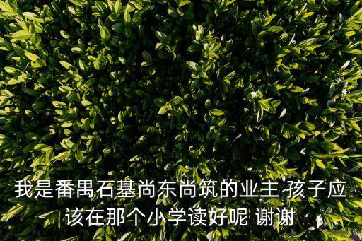 我是番禺石基尚東尚筑的業主 孩子應該在那個小學讀好呢 謝謝