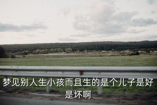 夢見別人生小孩而且生的是個兒子是好是壞啊