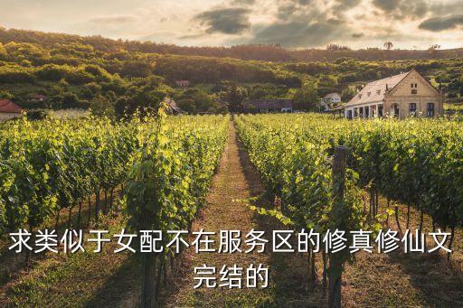 女配不在服務區，求修真小說無cp的像女配不在服務區一類的