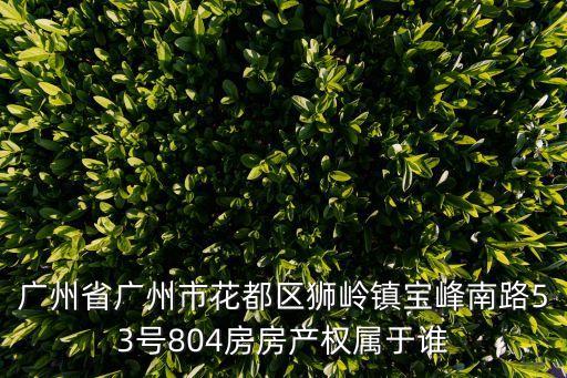 廣州嘉信華庭是小產權嗎，廣州市番禺區市橋光明北路12號錦繡華庭3座四樓402是什么公司
