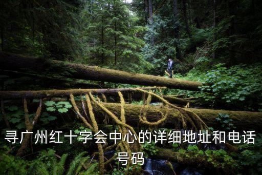 尋廣州紅十字會中心的詳細地址和電話號碼