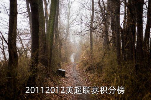 20112012英超聯賽積分榜