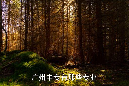 廣州中職專科專業有哪些，廣州中專有那些專業