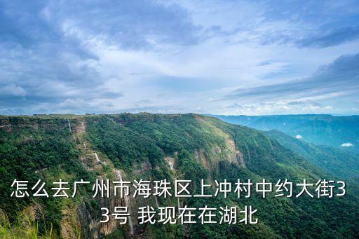 怎么去廣州市海珠區上沖村中約大街33號 我現在在湖北