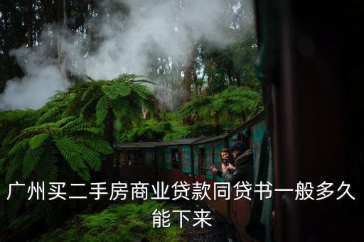 廣州二手房房貸審批時間，廣州買二手房商業(yè)貸款同貸書一般多久能下來
